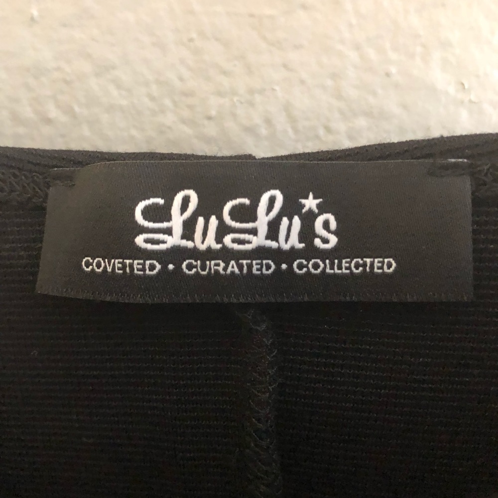 Lulu’s The Perfect Black Midi Dress Bodycon XS - Picture 3 of 4